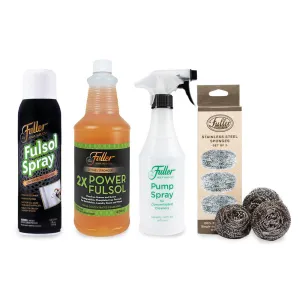 2X Power Fulsol   Fulsol Degreaser Spray   Fuller Spray Bottle   Stainless Steel Scrubbers