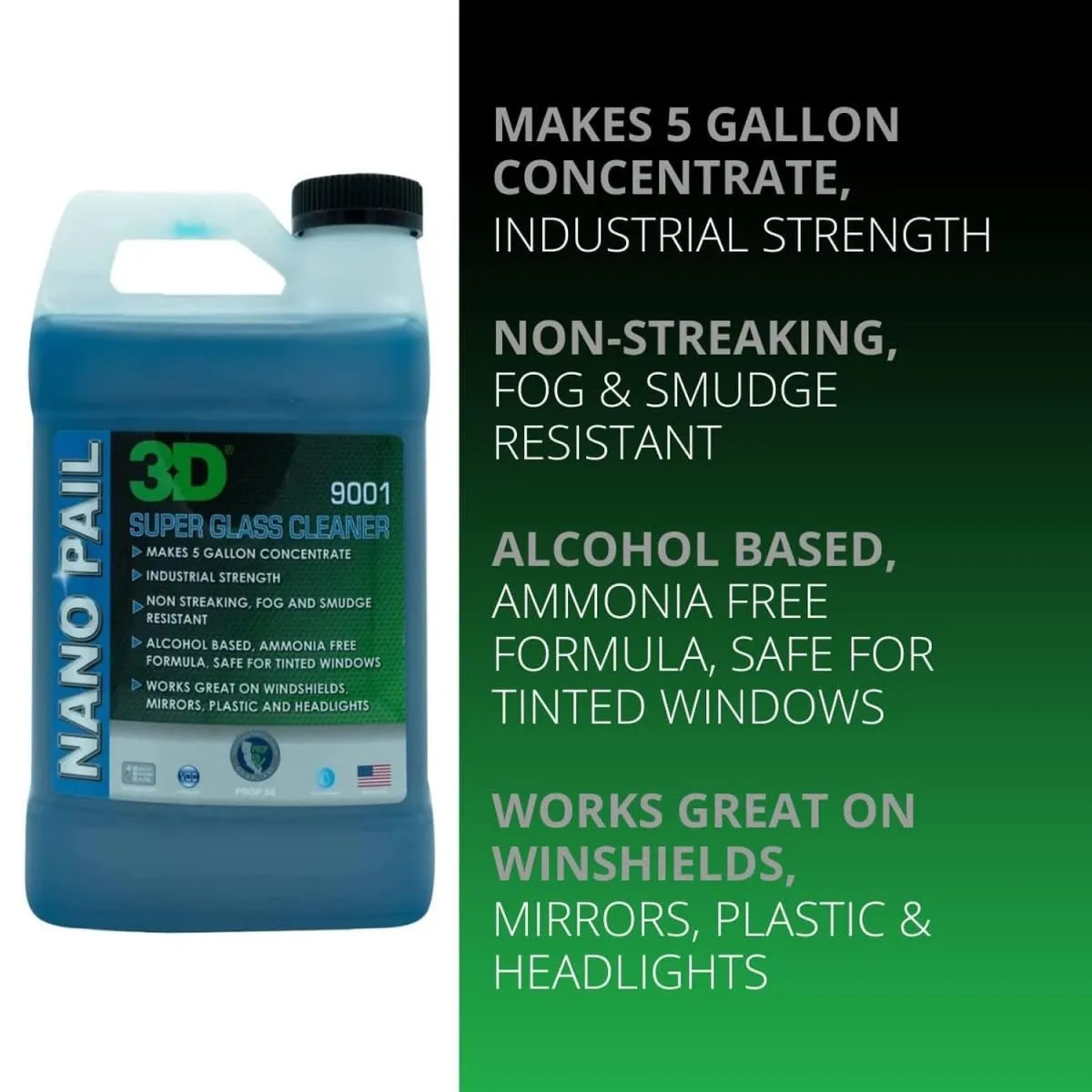 3D Super Glass Cleaner Nano Pail