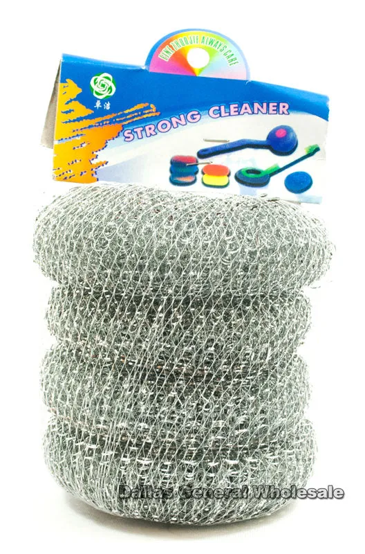 4 PC Metal Scrubbers Wholesale