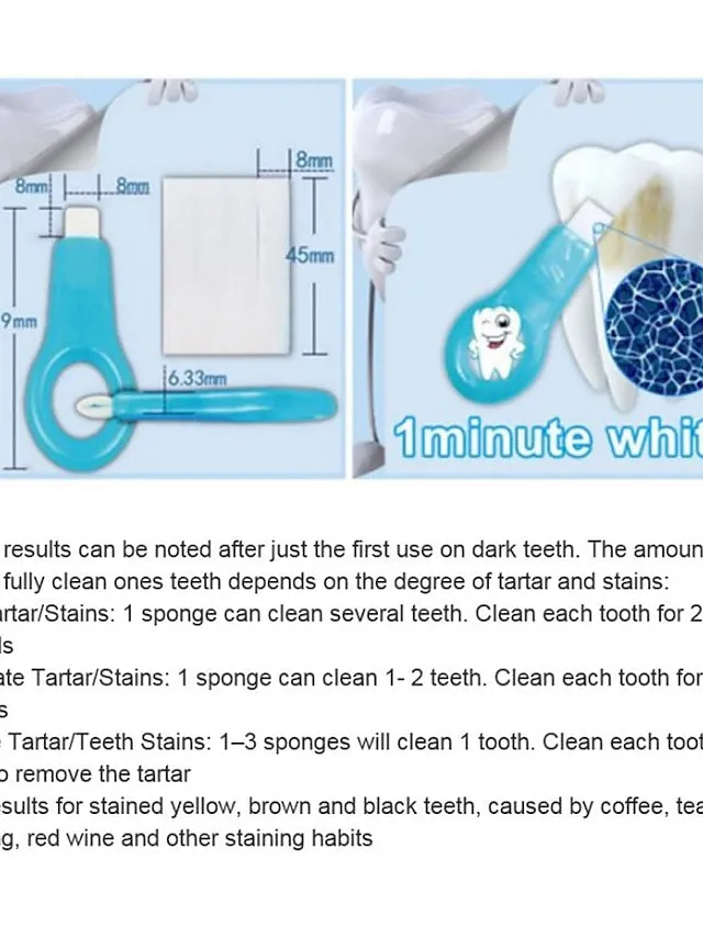 5Pcs Teeth Whitening Kits Nano Tube Teeth Cleaning Whitener Tooth Stains Remove Stain Strips Oral Deep Clean