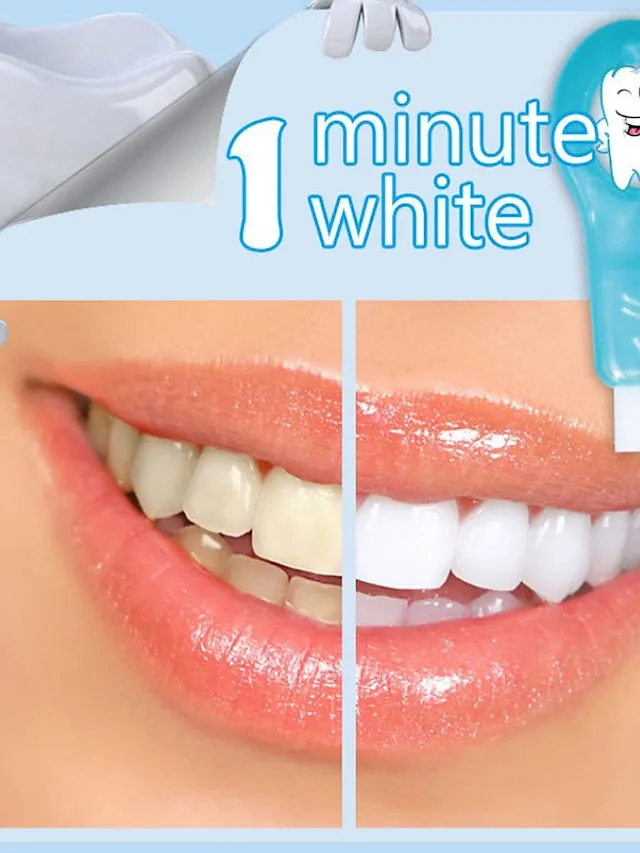 5Pcs Teeth Whitening Kits Nano Tube Teeth Cleaning Whitener Tooth Stains Remove Stain Strips Oral Deep Clean