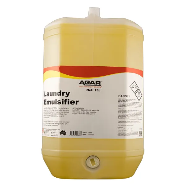 Agar Laundry Emulsifier Liquid Detergent 15Lt