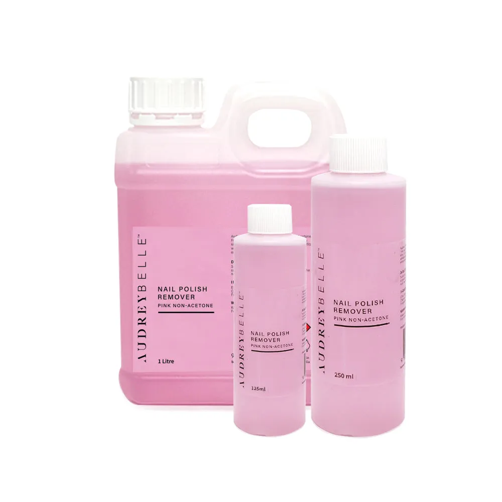 Audrey Belle Nail Polish Remover Pink - Non Acetone 125ml