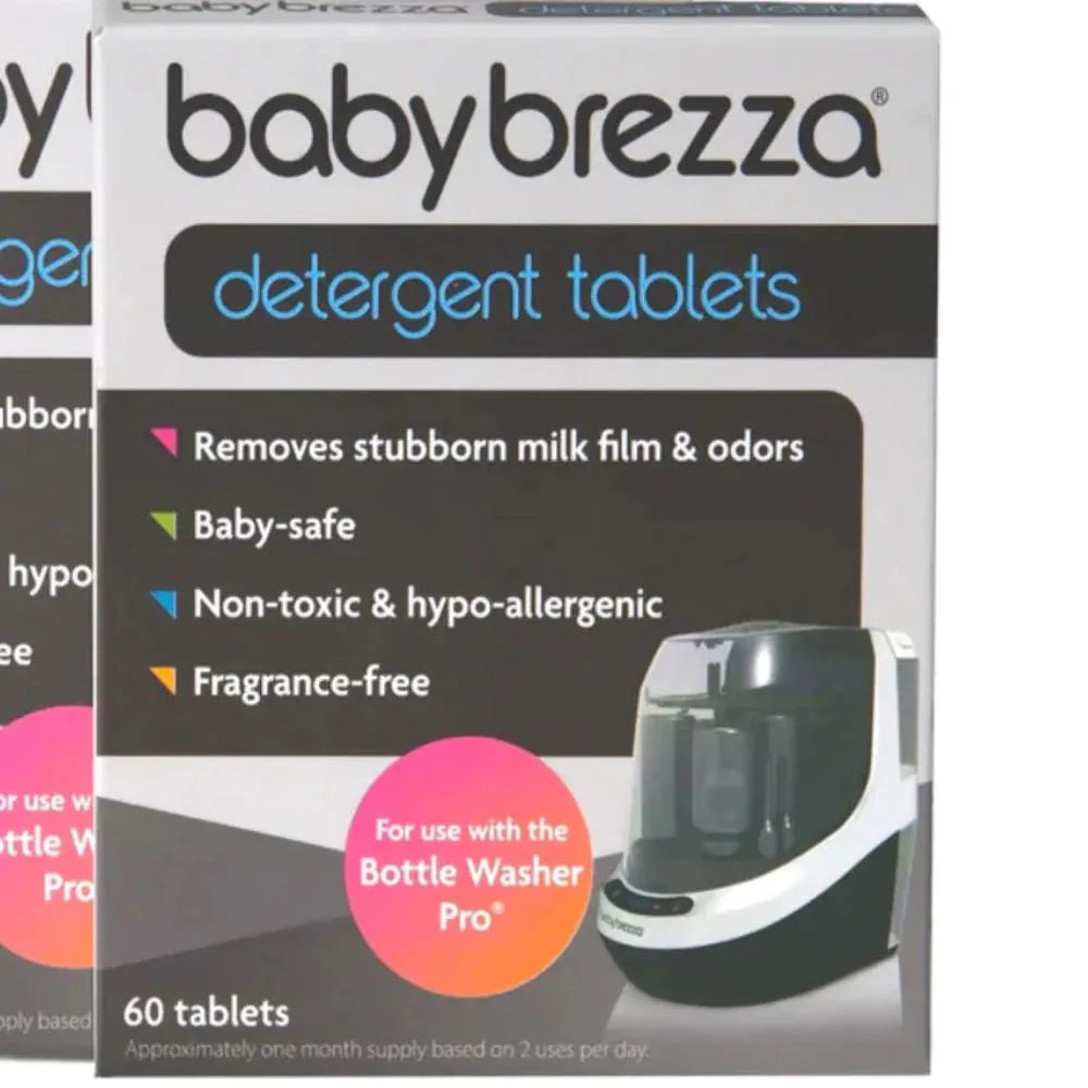 Baby Brezza Detergent Tablets For Bottle Washer Pro ( 120 Tablets /2 Pk ) Dispatch 01 Dec 2024)