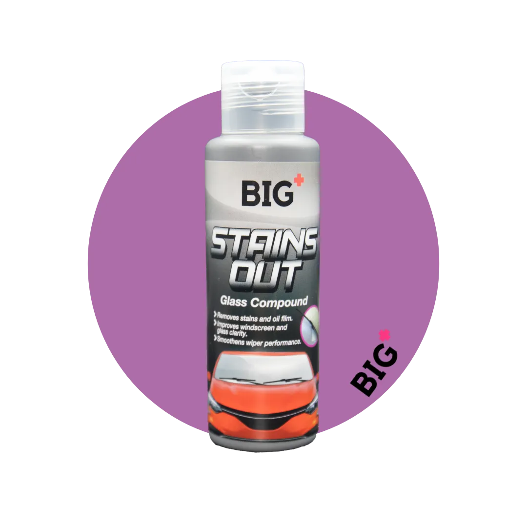 BIG  Stains Out Glass Compound Windscreen Glass Care (150g)