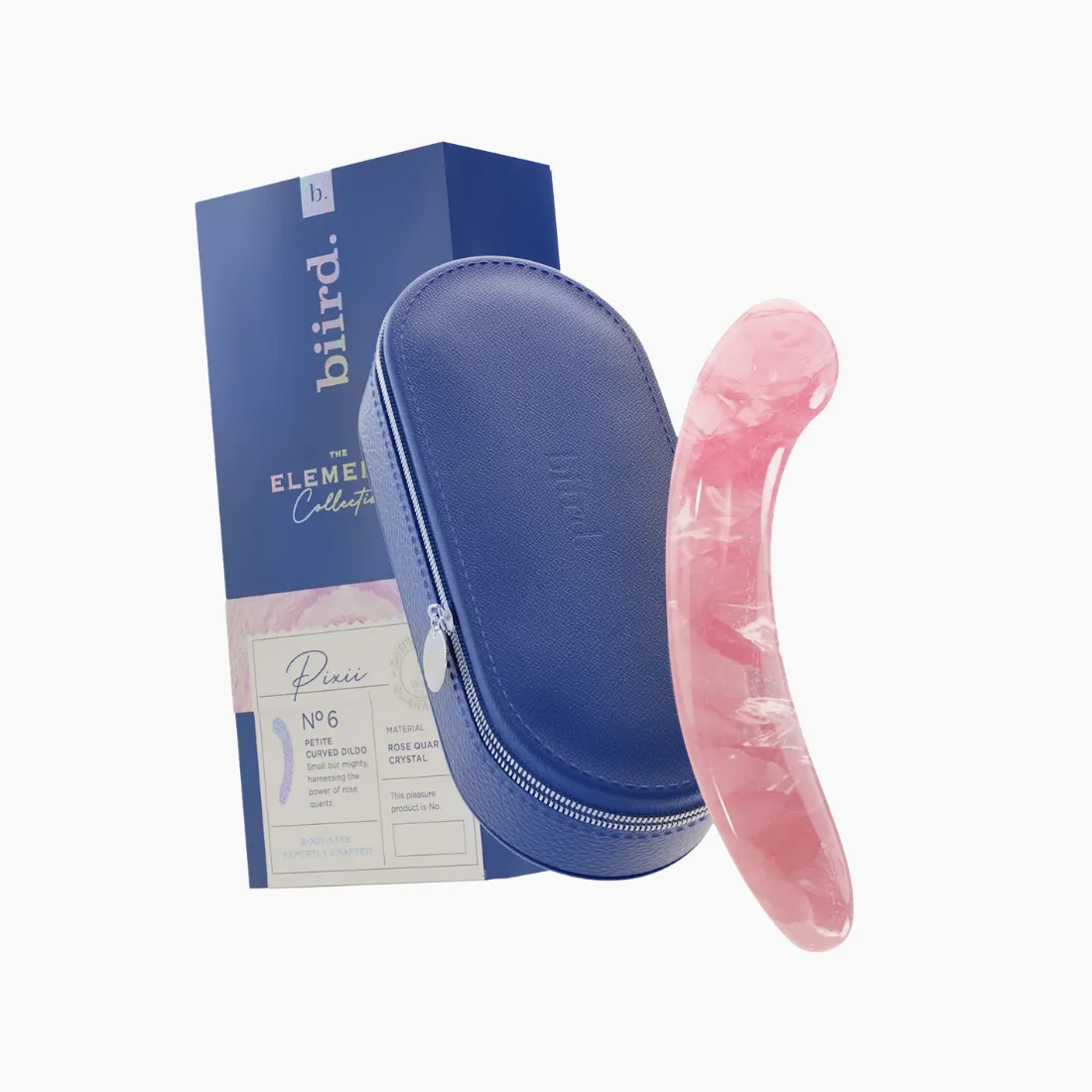 Biird Pixii Pink Quartz Dildo