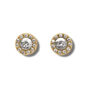 Brighton | Illumina Solitaire Post Earrings in Gold Tone