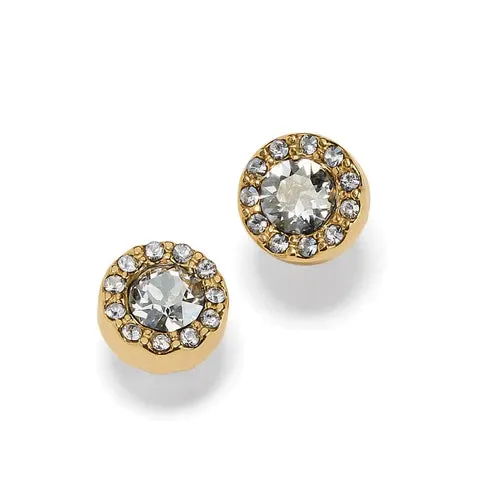 Brighton | Illumina Solitaire Post Earrings in Gold Tone