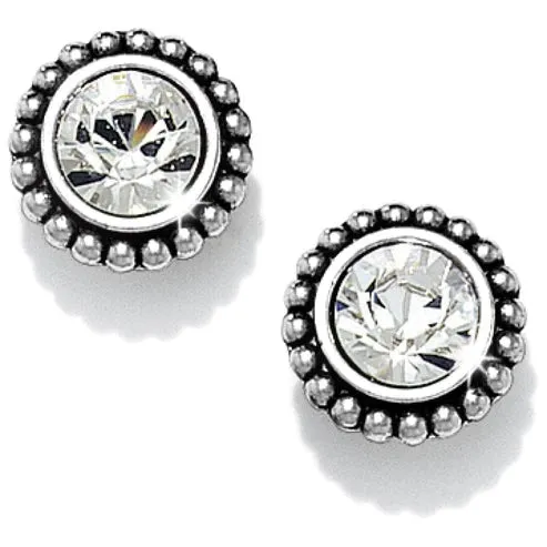 Brighton | Silver Tone Twinkle Medium Post Earrings in Clear Crystal