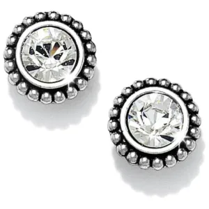 Brighton | Silver Tone Twinkle Medium Post Earrings in Clear Crystal