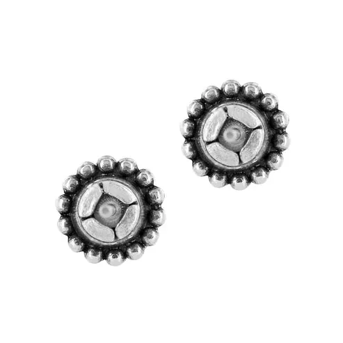 Brighton | Silver Tone Twinkle Mini Post Earrings in Tanzanite