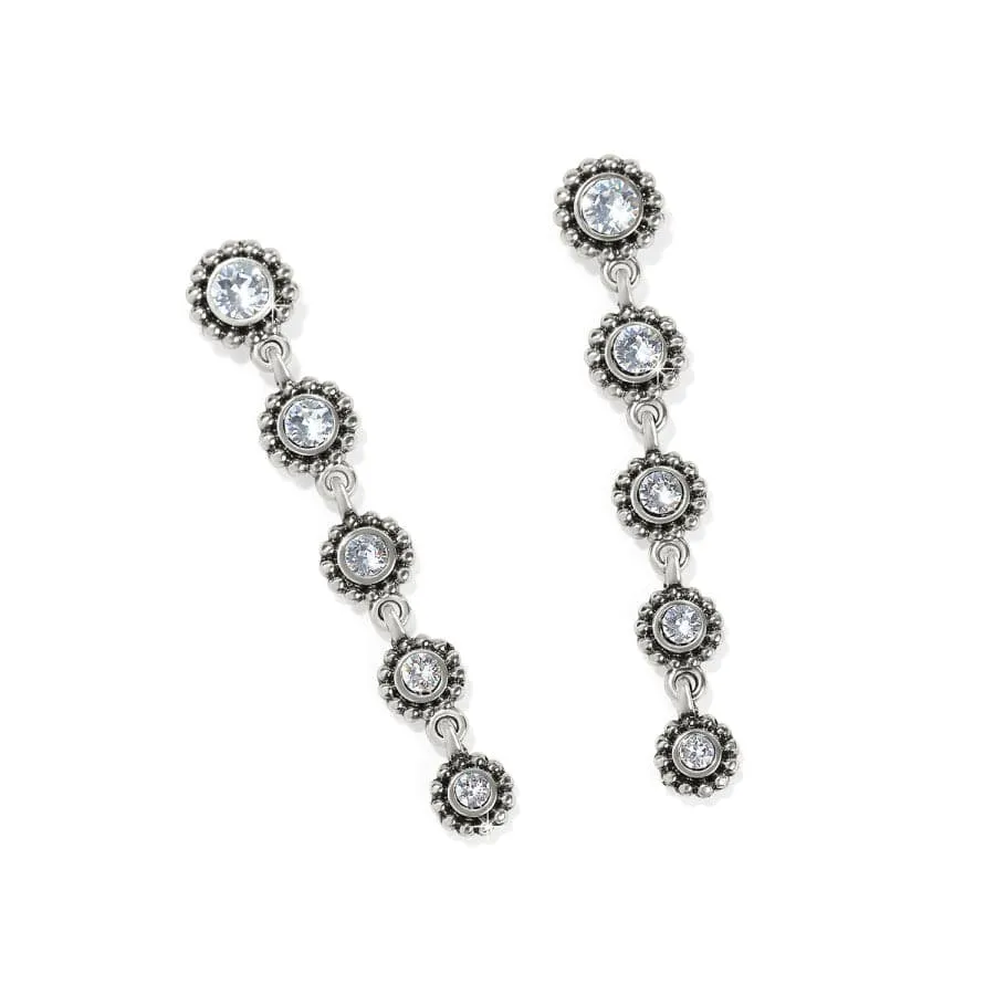 Brighton | Twinkle Drops Silver Tone Crystal Post Drop Earrings