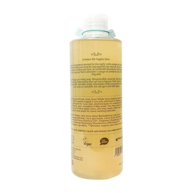 [Bundle Of 2] Organic New Lifestyle Laundry Liquid Mint 500ml  - Made in UK Exp: