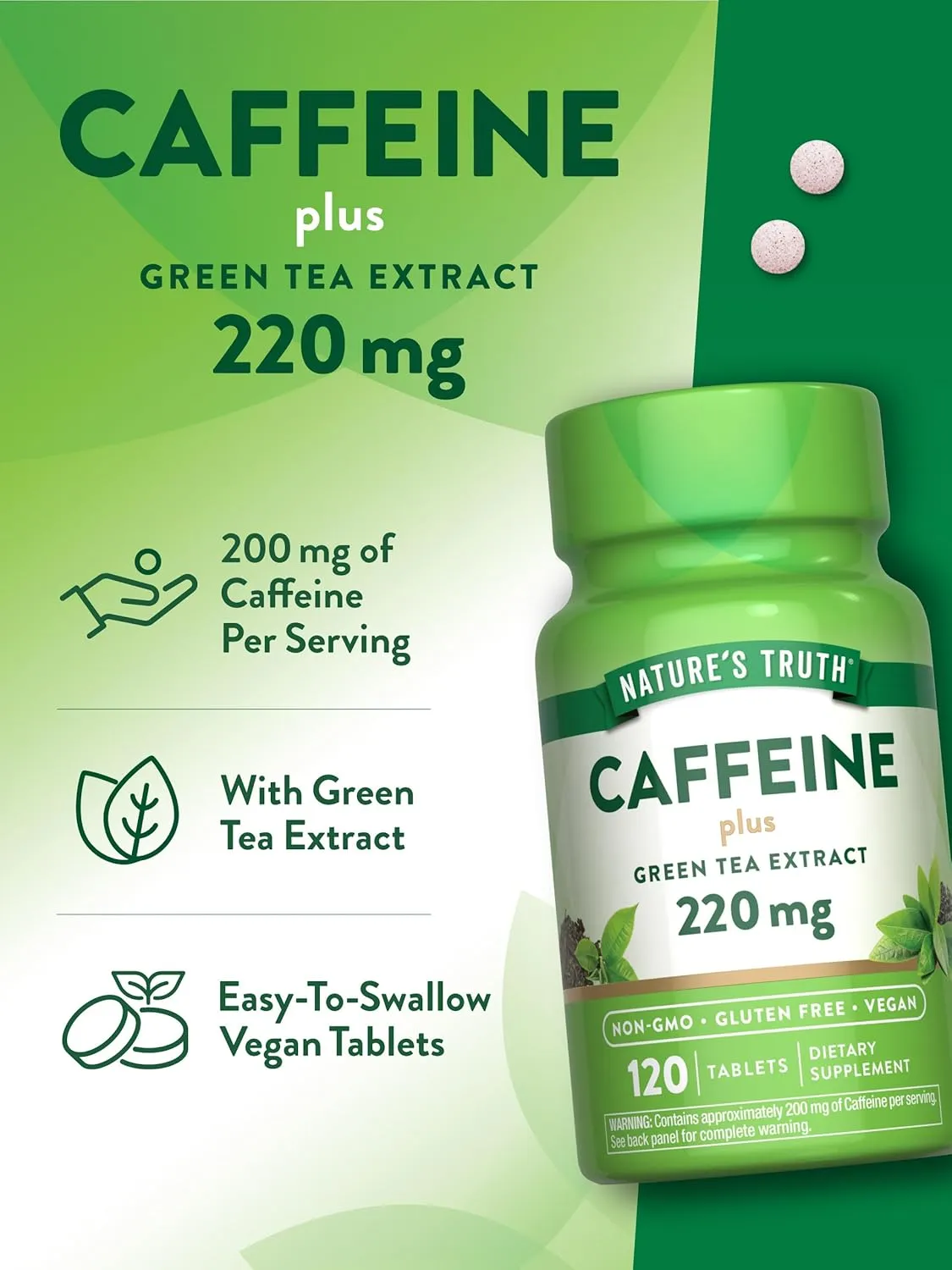 Caffeine 220 mg with Green Tea Extract