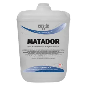 Castle Matador Alkaline Sanitiser, 20lt