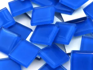 Cobalt Blue Crystal Glass Tiles 2cm 1kg (Special Order)