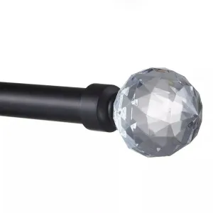 Crystal Ball Curtain Rod 36"-72"