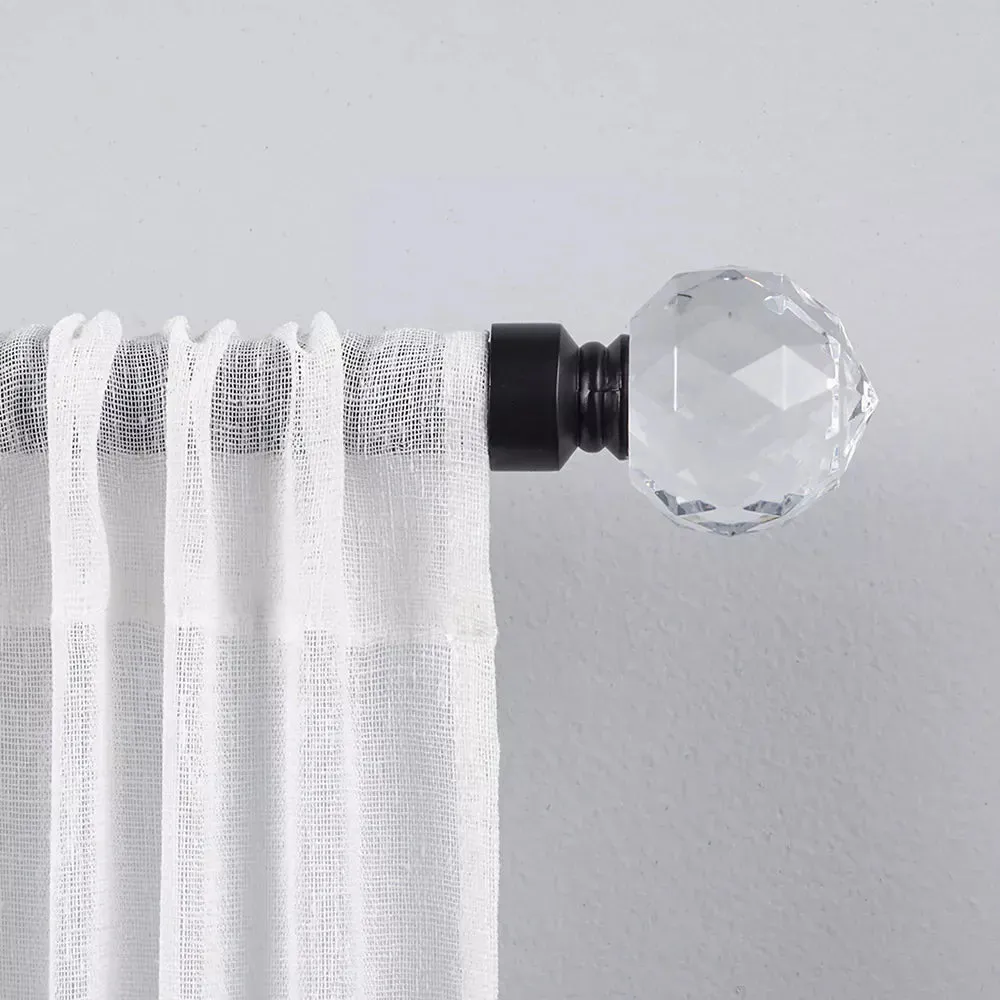 Crystal Ball Curtain Rod 36"-72"