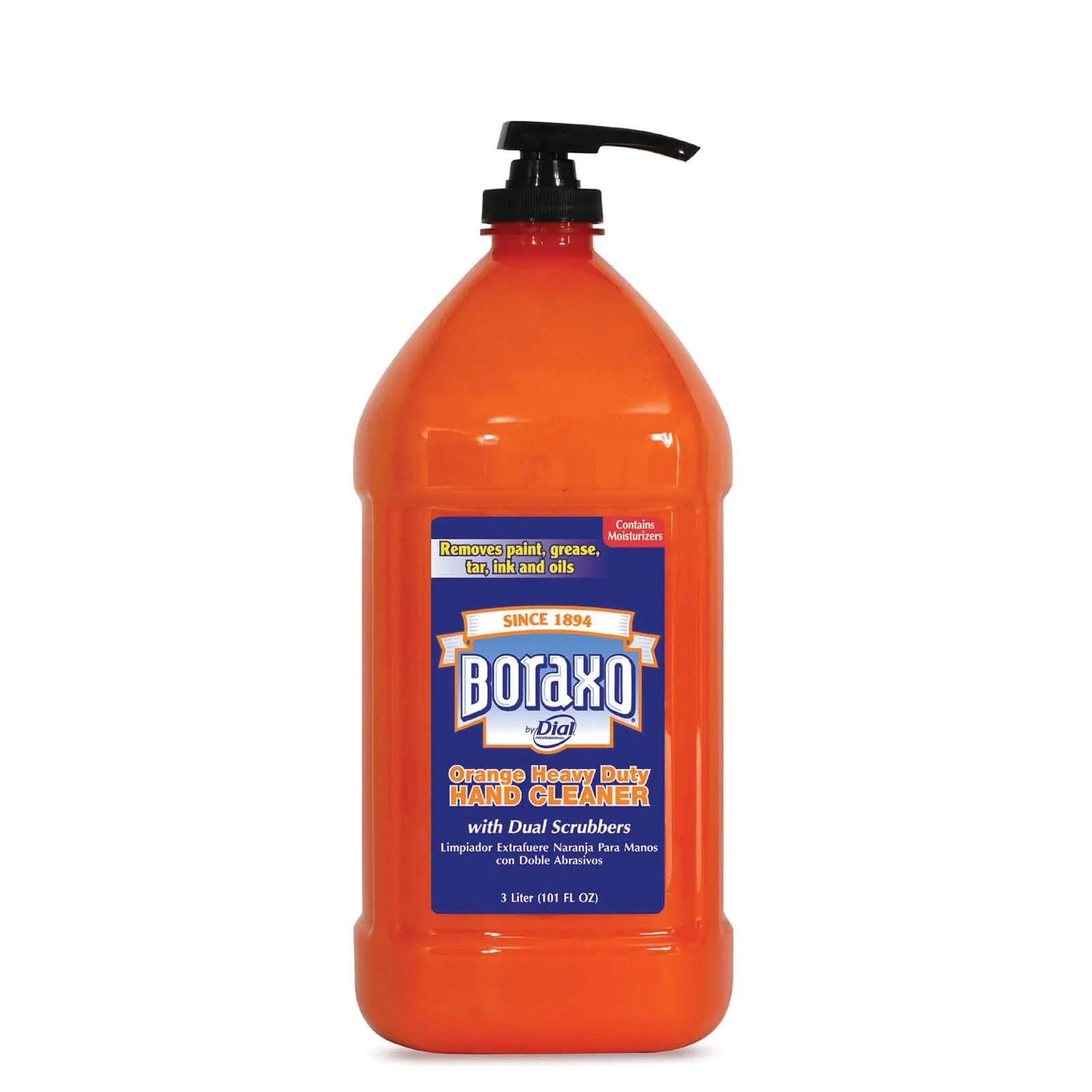 Dial Corporation Boraxo, Orange Heavy Duty Hand Care with Scrubbers, 3 Liter