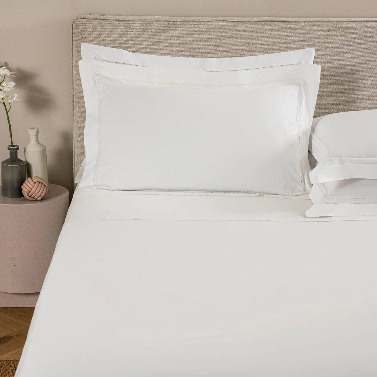 Doppio Ajour White Bedding by Frette