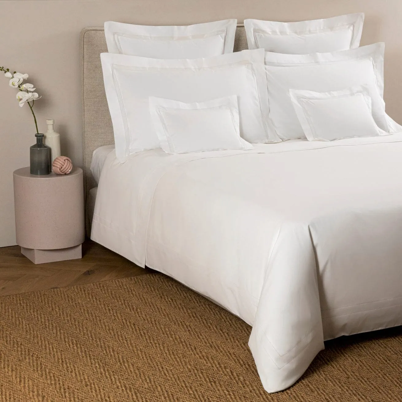Doppio Ajour White Bedding by Frette