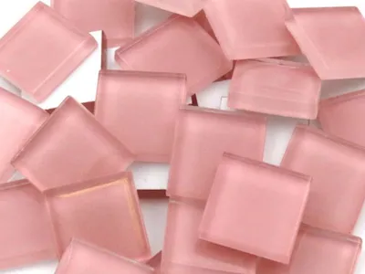 Dream Pink Crystal Glass Tiles 2cm