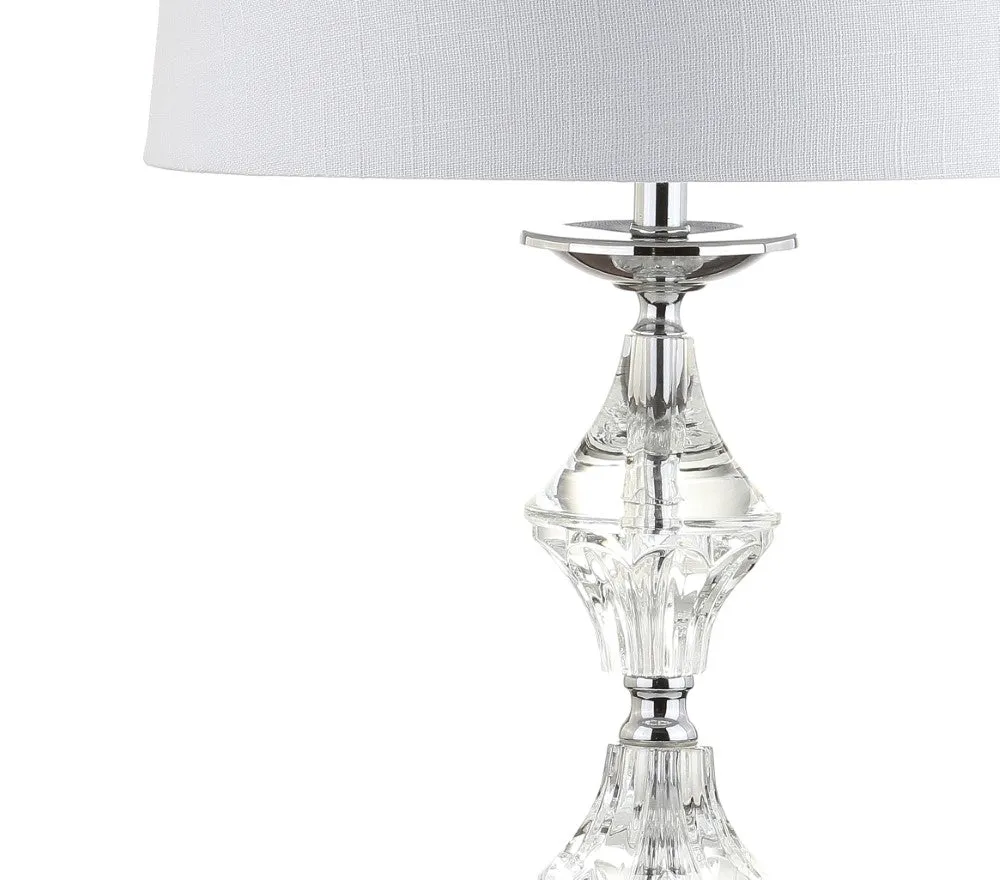 Elaine 27.5" Crystal LED Table Lamp, Set of 2