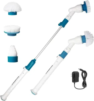 Electric Spin Scrubber, 8.7V 2000mAh Electric Shower Cleaner with 3 Brush Heads and 1 Extendable Arm