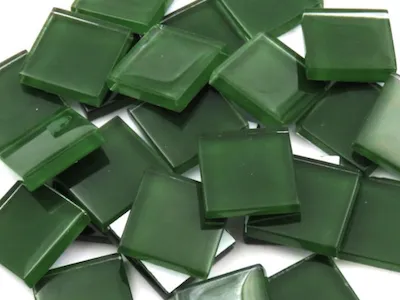 Evergreen Crystal Glass Tiles 2cm 1kg (Special Order)