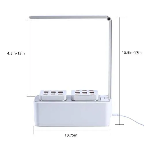 FDYD Smart Indoor Garden Hydroponic Indoor Herb Garden Kit - Multispectrum LED Desktop Growing Lamp