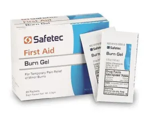 First Aid Burn Gel with 2% Lidocaine Packet, 25/box
