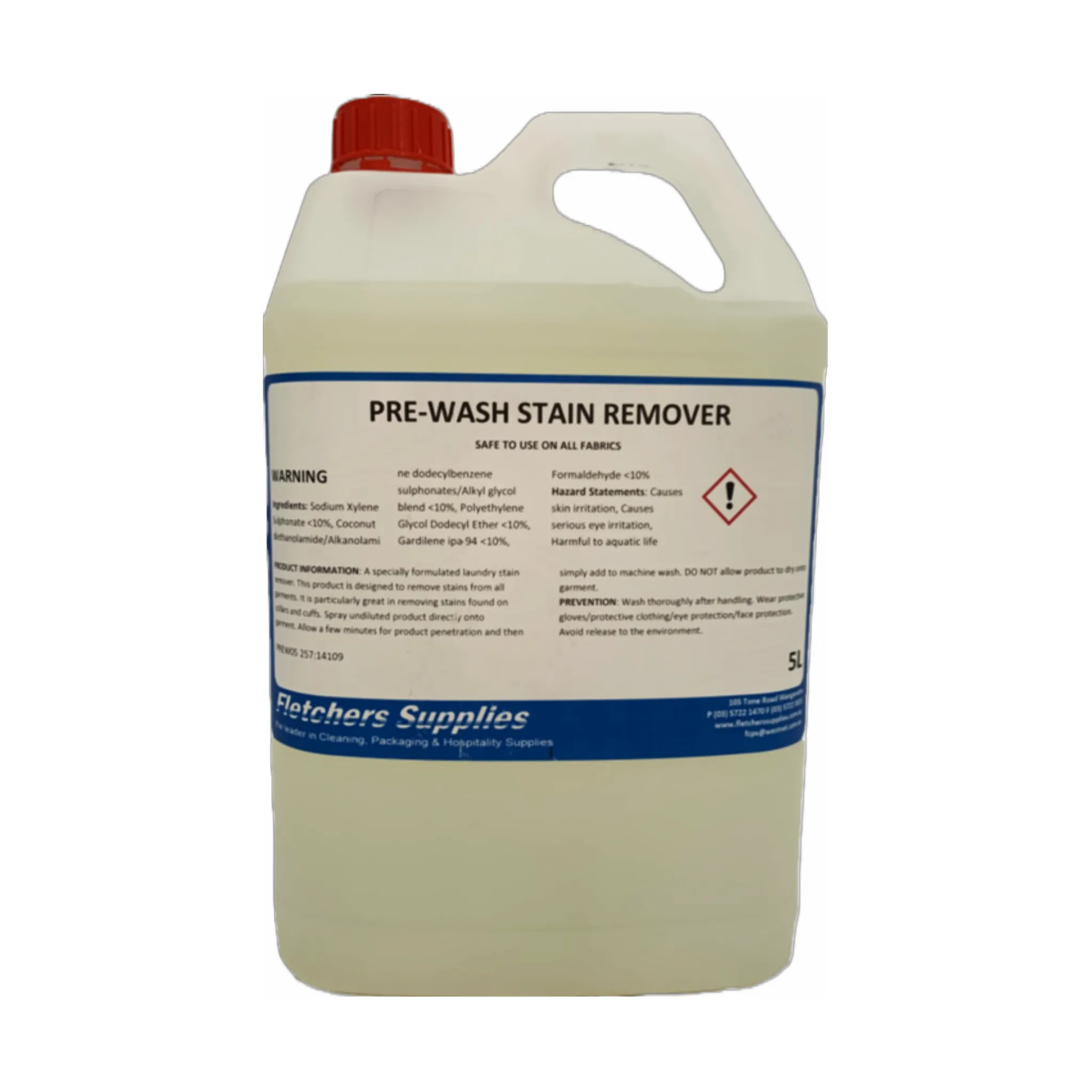 Fletchers Pre-Wash Stain Remover, 5lt (EM)
