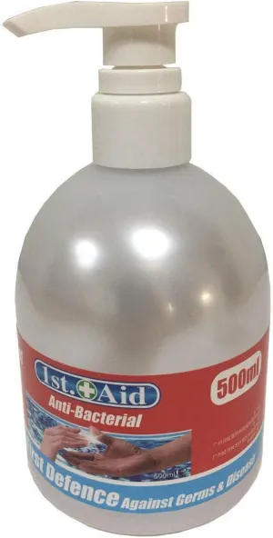 Gel Hand Sanitiser 75% 500ml Pump Bottle