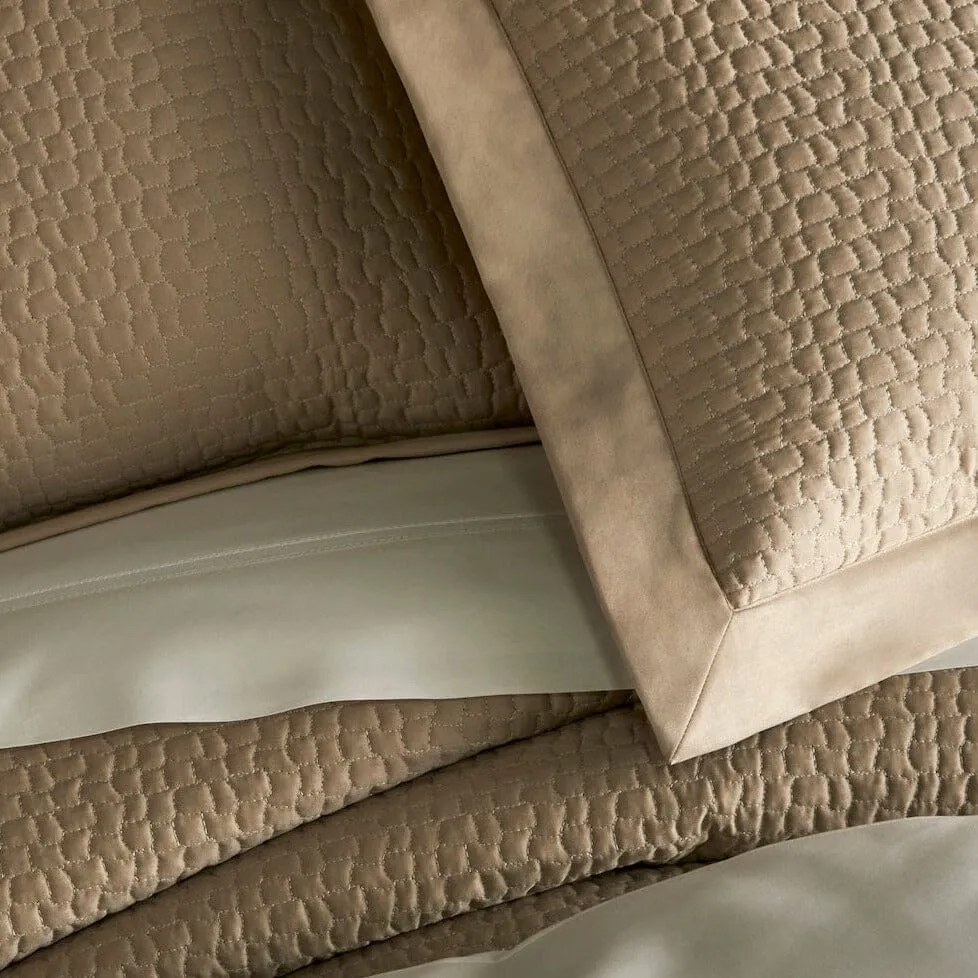 Hamilton Camel Quilted Coverlets by Peacock Alley