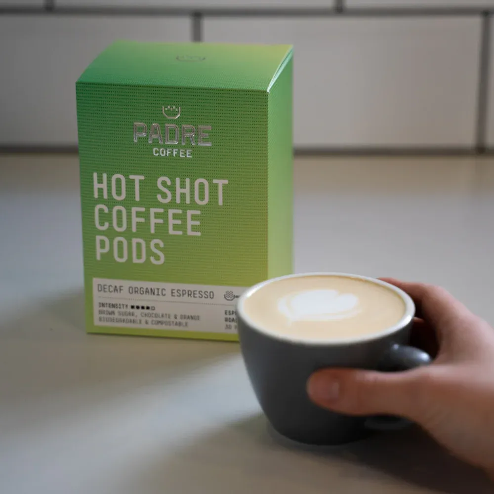 Hot Shot Coffee Pods - Decaf Organic