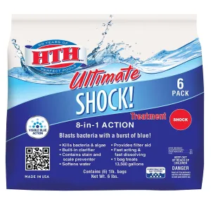 HTH Ultimate 52028 Shock Treatment, White :PK 6: QUANTITY: 1