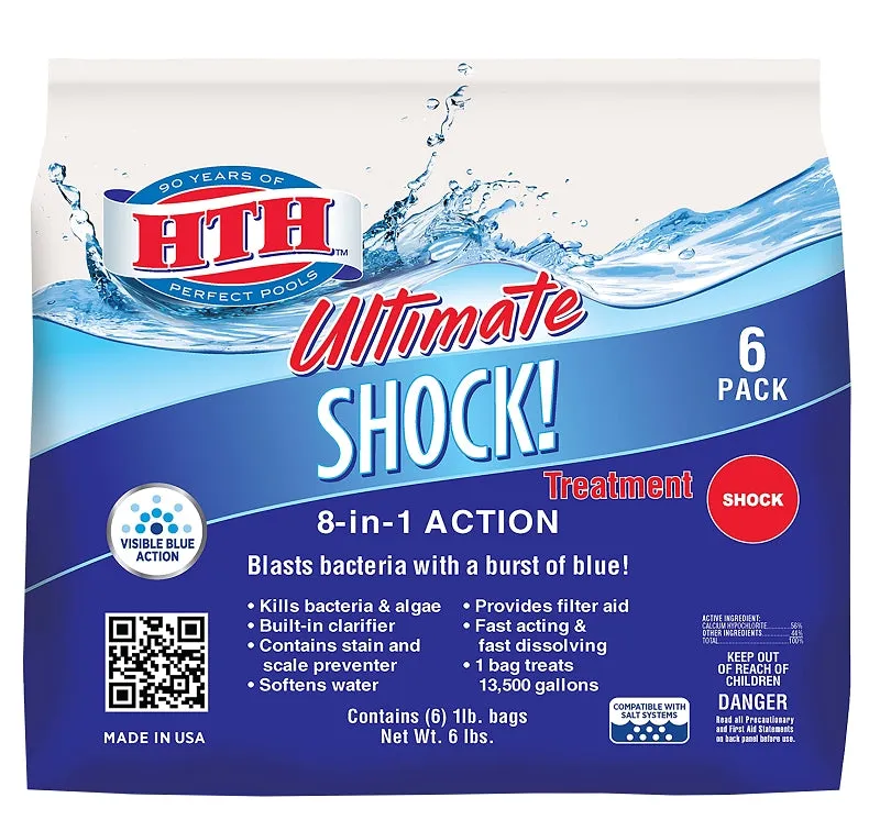 HTH Ultimate 52028 Shock Treatment, White :PK 6: QUANTITY: 1