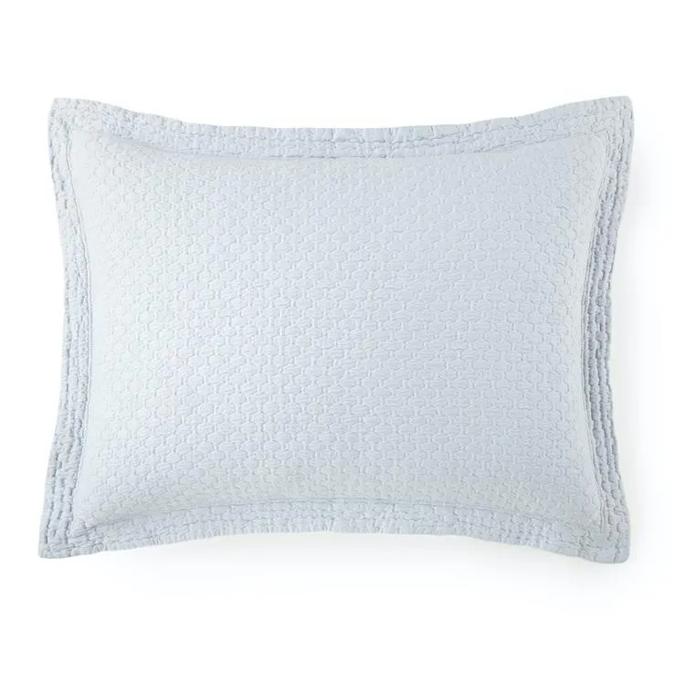 Juliet Barely Blue Matelassé Coverlets by Peacock Alley