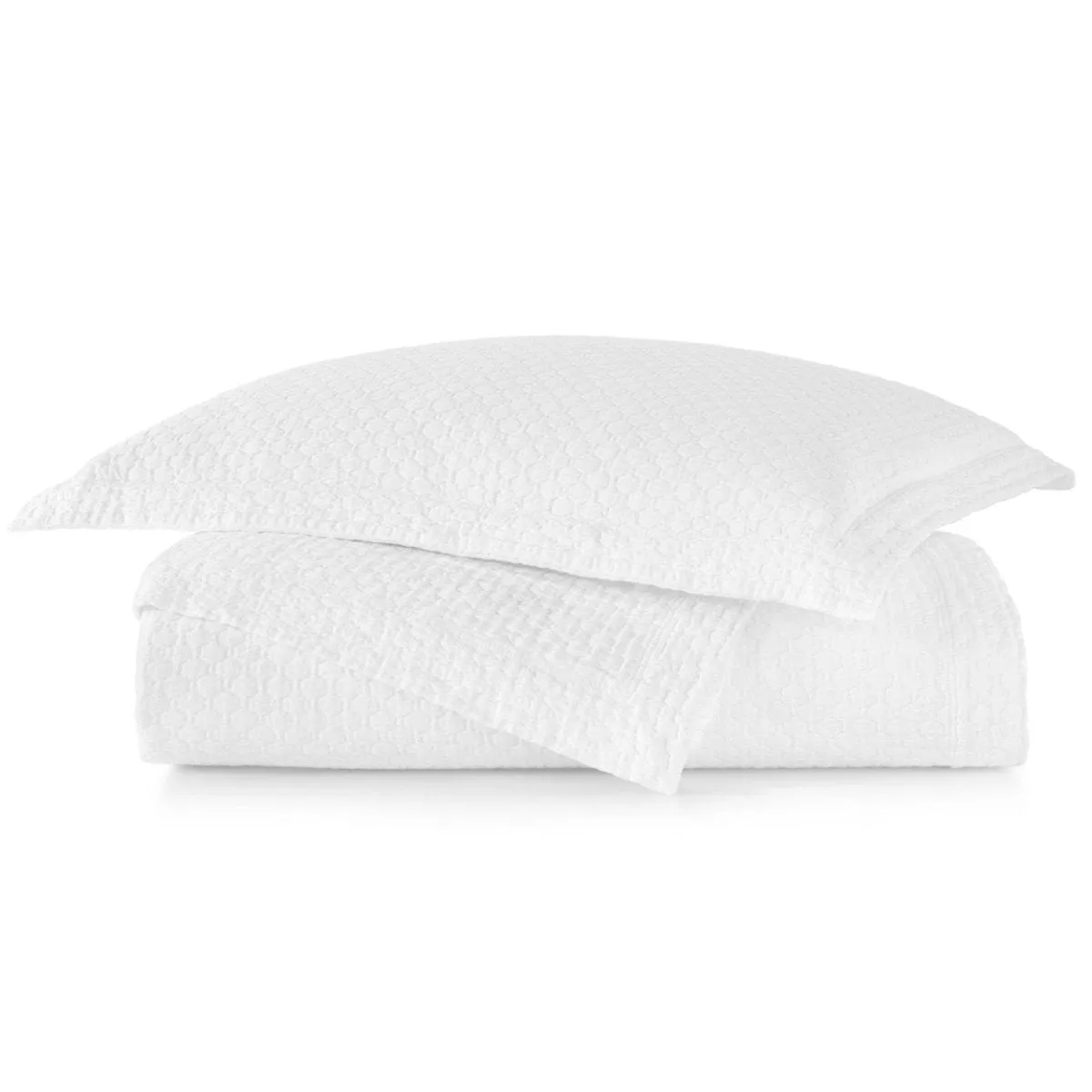 Juliet White Matelassé Coverlets by Peacock Alley
