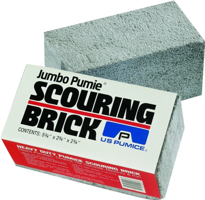 Jumbo Pumie JPS-12 Scouring Brick, 5-3/4 in L, 2-3/4 in W :EA: QUANTITY: 1