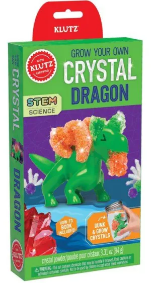 KLUTZ - GROW YOUR OWN - CRYSTAL DRAGON (Book and Craft Kit)