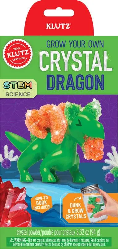 KLUTZ - GROW YOUR OWN - CRYSTAL DRAGON (Book and Craft Kit)