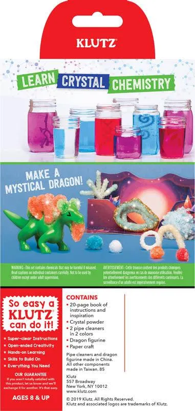 KLUTZ - GROW YOUR OWN - CRYSTAL DRAGON (Book and Craft Kit)