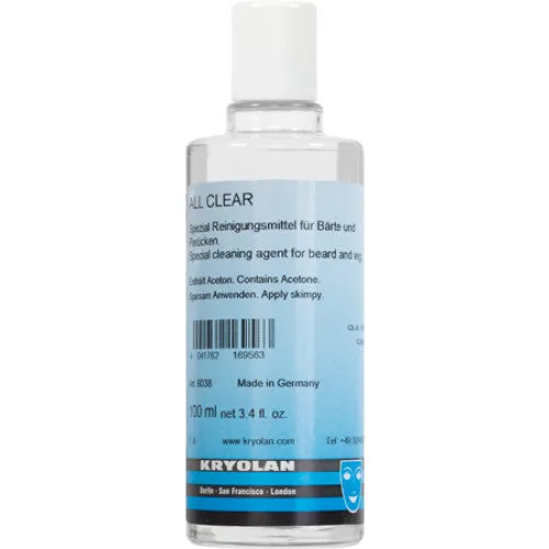 KRYOLAN All Clear (Lace Cleaner) - 100 ml/3.4 fl. oz