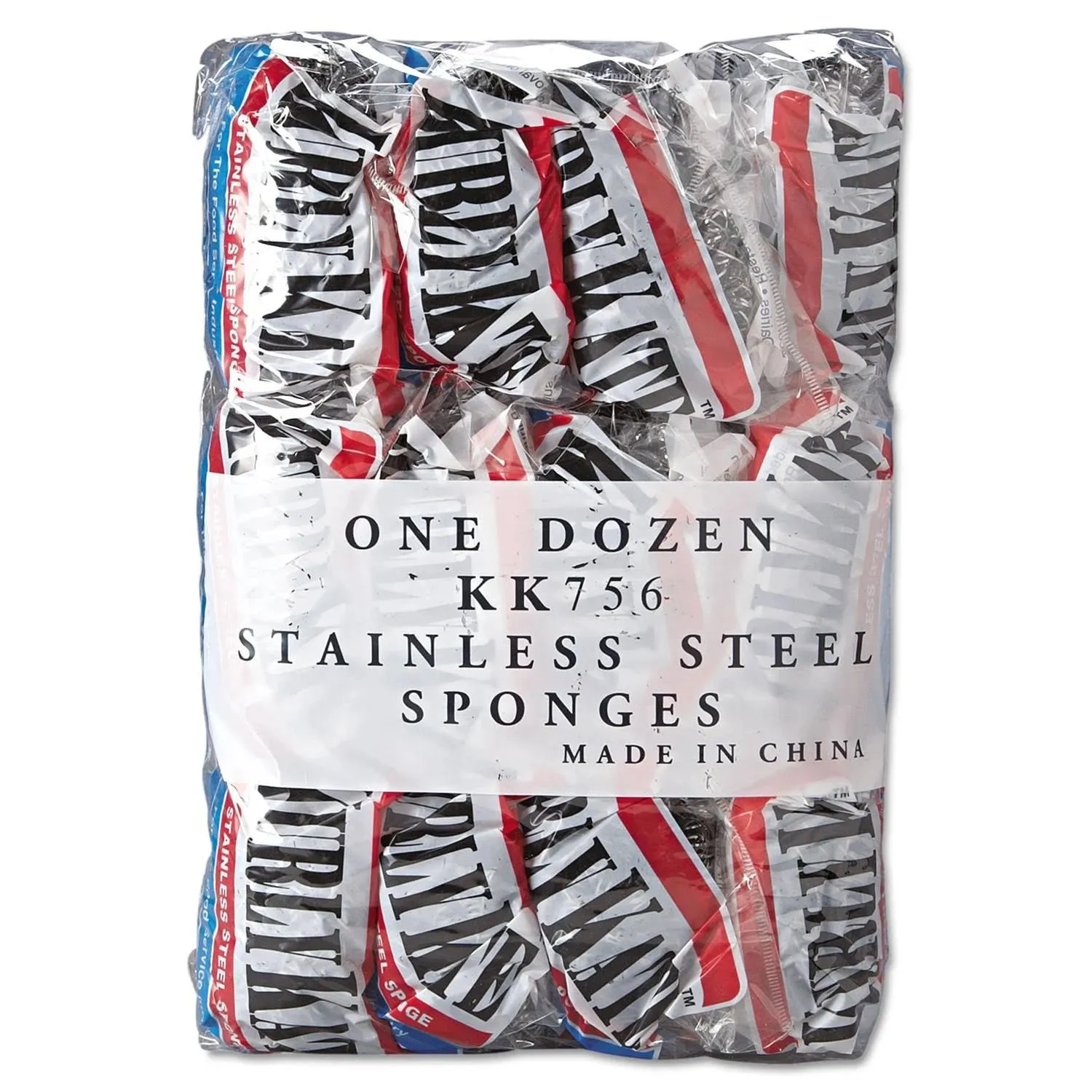 Kurly Kate Stainless Steel Scrubber, Large (12/pk)