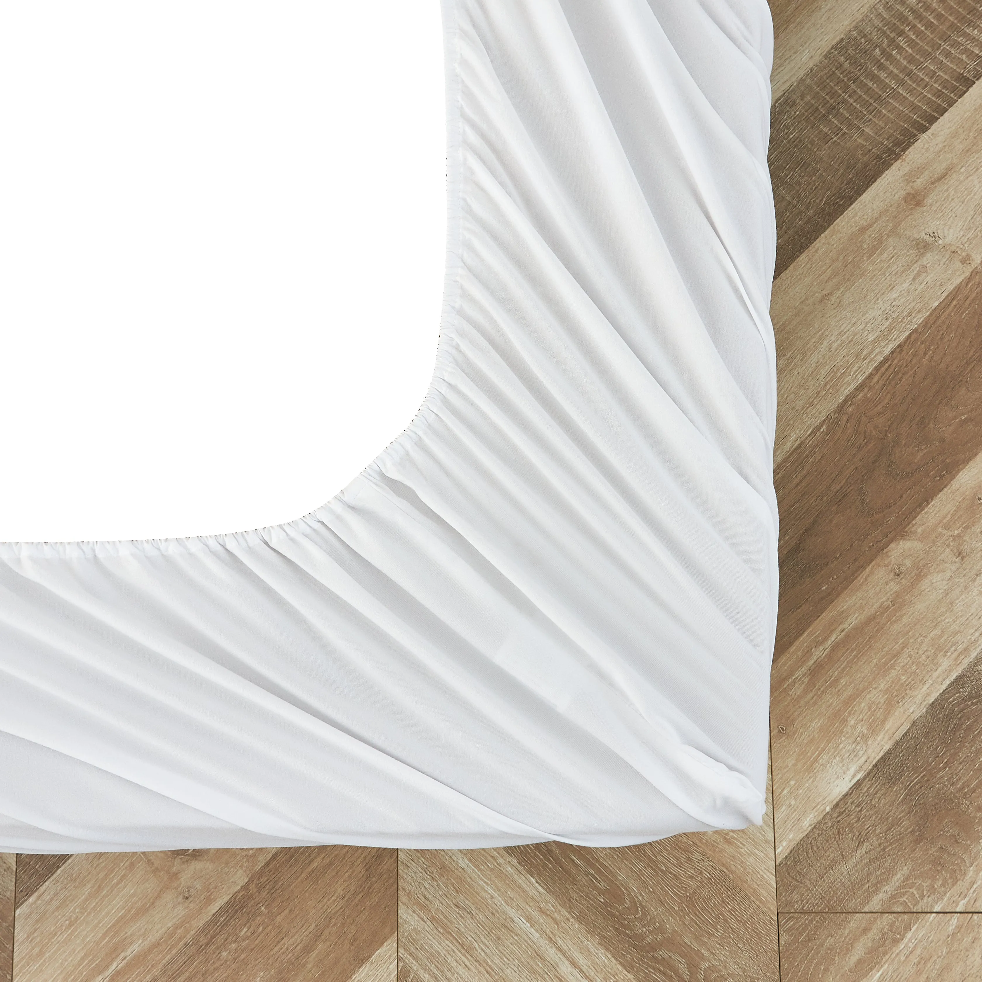 Luxury Italian Finish White Cotton Sateen 300Tc Bed Linen | Fitted Sheets and Pillowcases