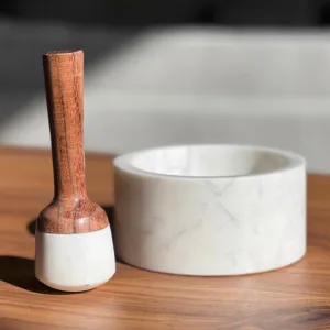 Marble Mortar & Pestle