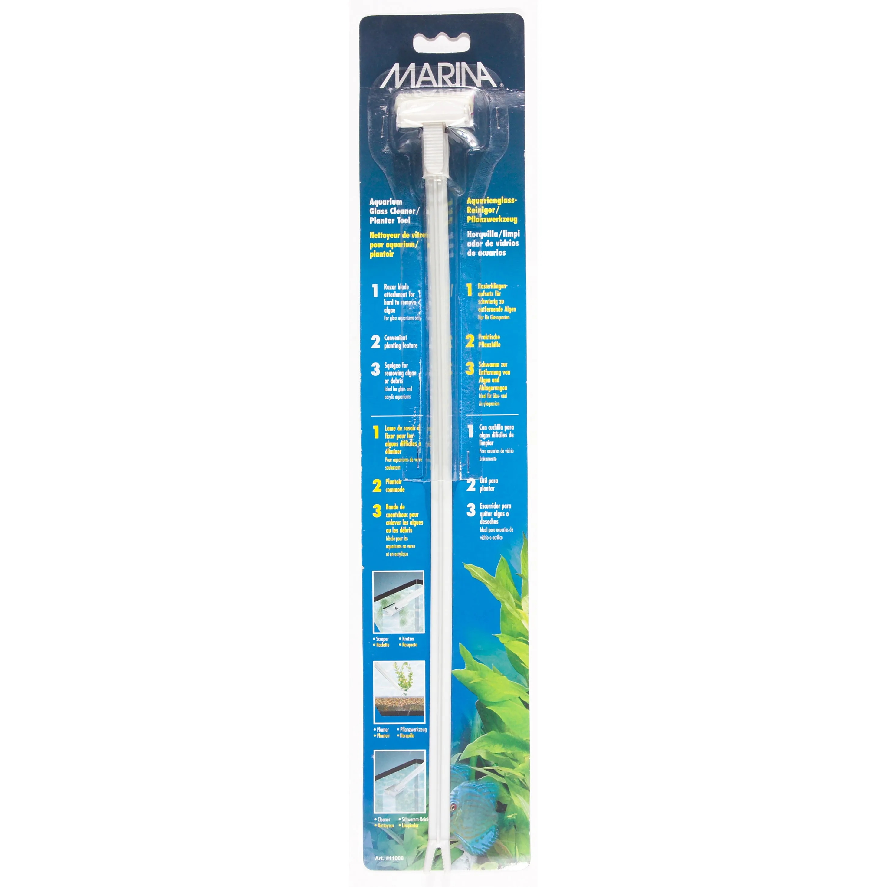 Marina 4-in-1 Aquarium Scraper