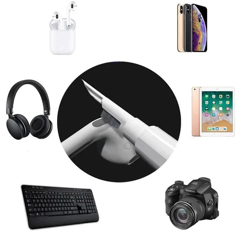 Metal Earphone Cleaning Kit, Includes Cleaning Pen and Brush, Perfect for AirPods, Smartphones and Tablets