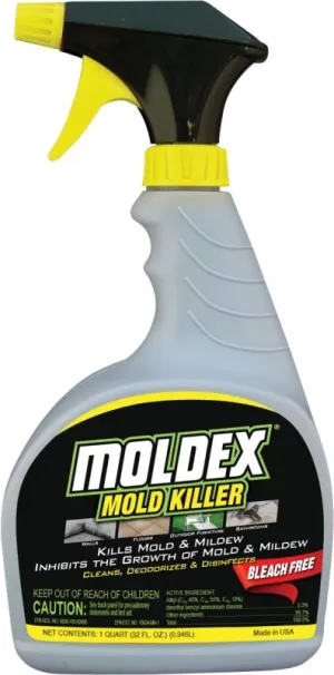Moldex 5010 Mold and Mildew Killer, 32 oz, Liquid, Floral, Clear :EA: QUANTITY: 6